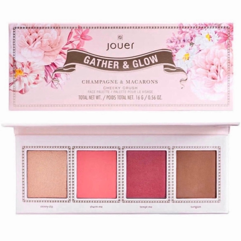 Jouer Champagne and Macaron Face Palette Cheeky Crush